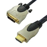 HDMI-DV 18+1I kábel 2M NYLON EDC