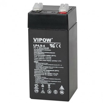 Géles ólom akkumulátor 4V 4.9aH VIPOW