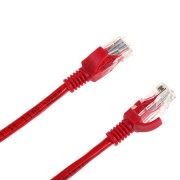 UTP kábel 5e, dugó-dugó 1m piros