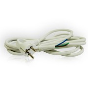 Fehér hálózati kábel 3x1,5mm 3m